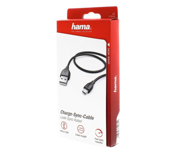 Hama KABEL USB-microUSB 1.4M HAMA czarny # - 1442590 - zdjęcie 3
